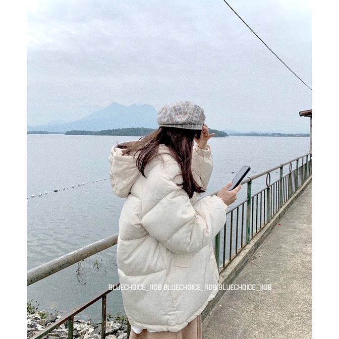 ÁO KHOÁC PHAO BÉO TRƠN BASIC FREESIZE ❤️‍
