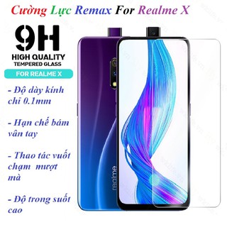 Kính cường lực Oppo F11 Pro / Oppo K3 / Realme X - Hãng Remax trong suốt, hạn chế bám vân tay(tặng keo chống hở mép)