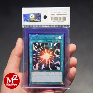 Thẻ bài yugioh DUDE-EN040 Super Polymerization – Ultra Rare – Tặng bọc bài nhựa và toploader bảo quản