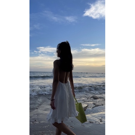 ĐẦM HỞ LƯNG Lowei xoè bèo nhí
