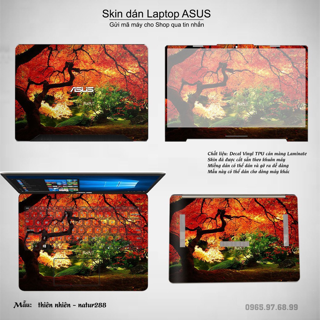 Skin dán Laptop Asus in hình thiên nhiên nhiều mẫu 11