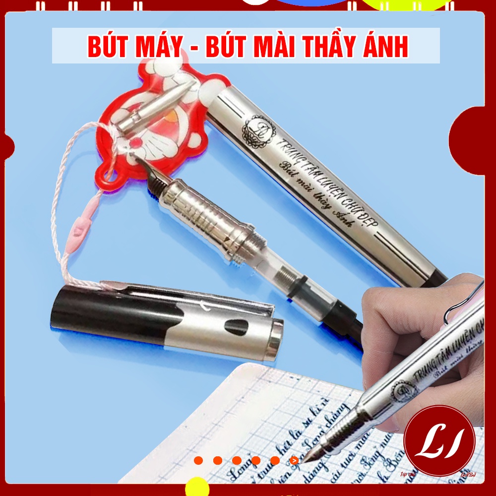 Bút máy luyện viết chữ đẹp THẦY ÁNH kèm 1 lưỡi thay thế - bút mài