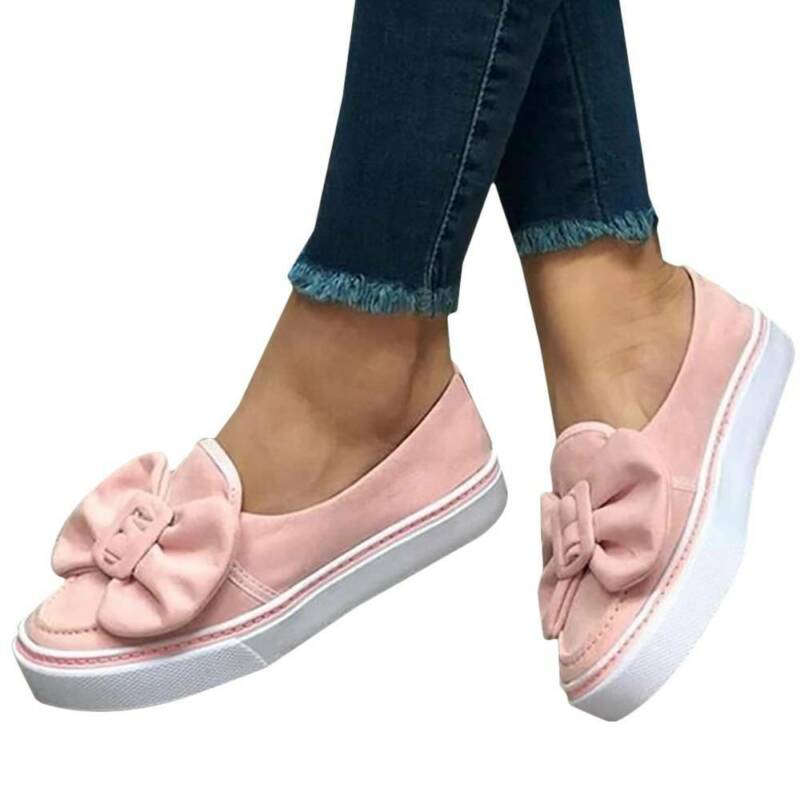 Giày Búp Bê Đính Nơ Đế Mềm Thoải Mái Cho Nữ