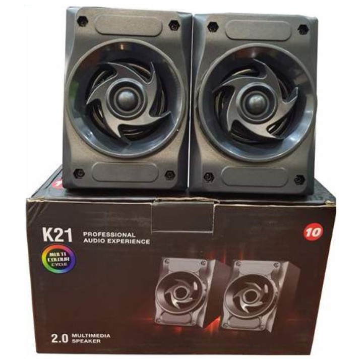 2 Model Loa Vi Tính K18 và K21 – Multimedia Speaker 2.0 – Hàng nhập khẩu – Bảo hành 3 tháng
