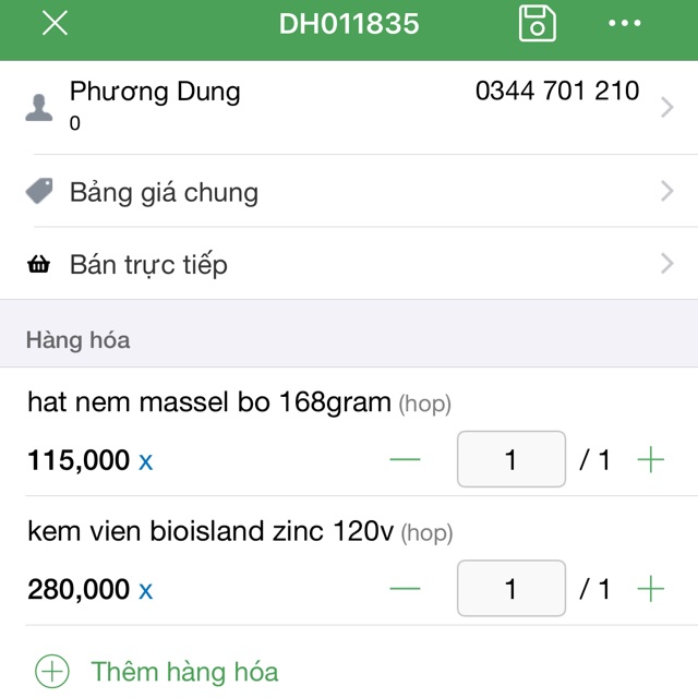 Combo Phương Dung