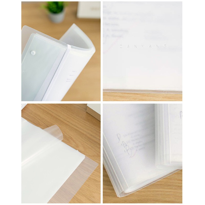 love* Reuseable Plastic Clear A3 Examination Paper Folder 20/30/40 Pages Document File Holder School Office Stationery Bag