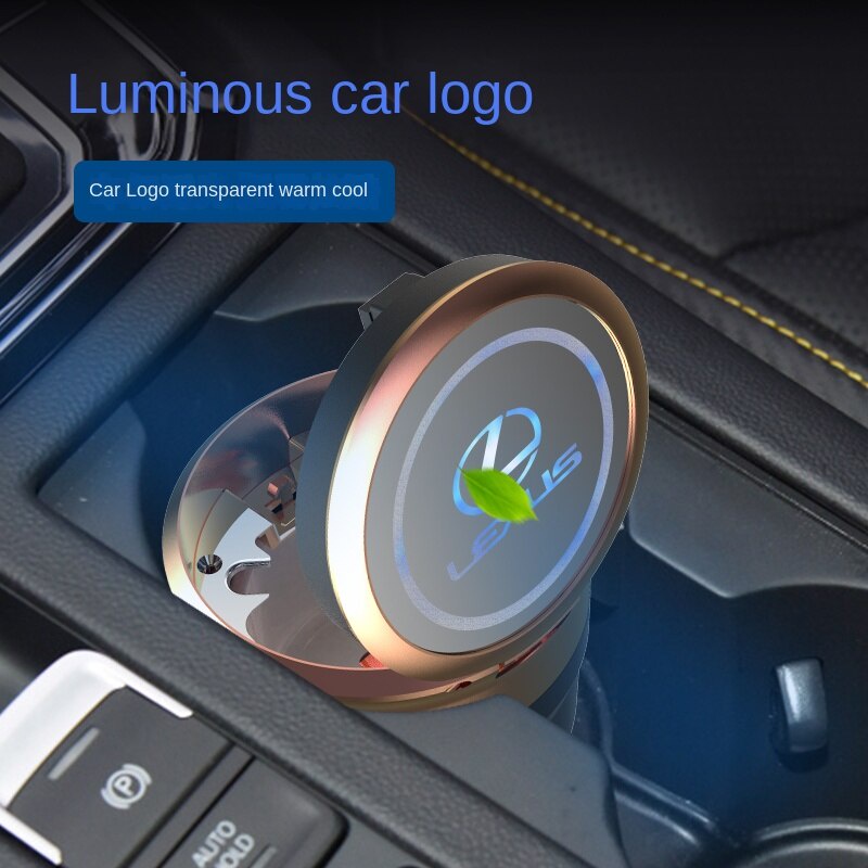 Gạt Tàn Thuốc Lá Lexus Bằng Gốm Chịu Nhiệt Cao Kèm Đèn LED Với Vỏ Bọc Trang Trí Nội Thất Xe Hơi