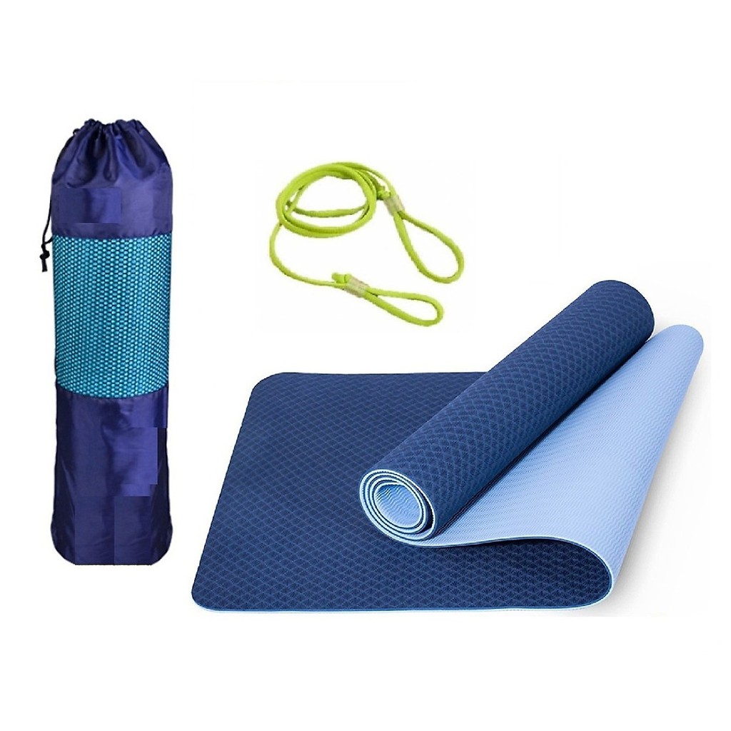 (Hàng Đắt) Thảm Tập Yoga Định Tuyến 8mm Hàng Dày Dùng cho tập yoga tập thể dục tập gym - dành cho người phòng tập chuyên