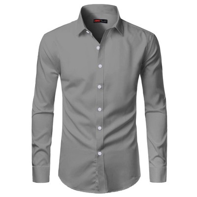 Áo sơ mi trơn vải kate nam tay dài LADOS - 6779 form Regular Fit, sang trọng lịch lãm