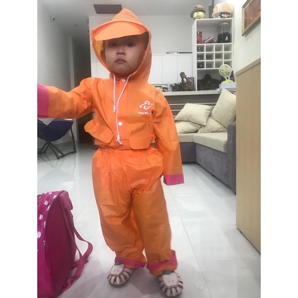 Áo mưa bộ trẻ em  cho bé nhựa dẻo
