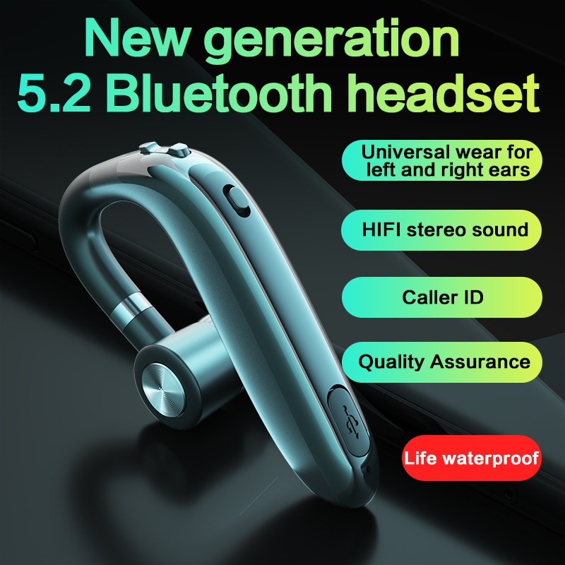 Vitog Earphones Bluetooth 5.2 Headphones Handsfree Wireless Headset Business Headset Drive Call Sports Earphone