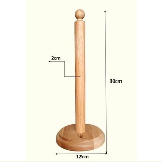 Cây Để Giấy Cuộn Đứng Bằng Gỗ Có Ráp Sẵn
