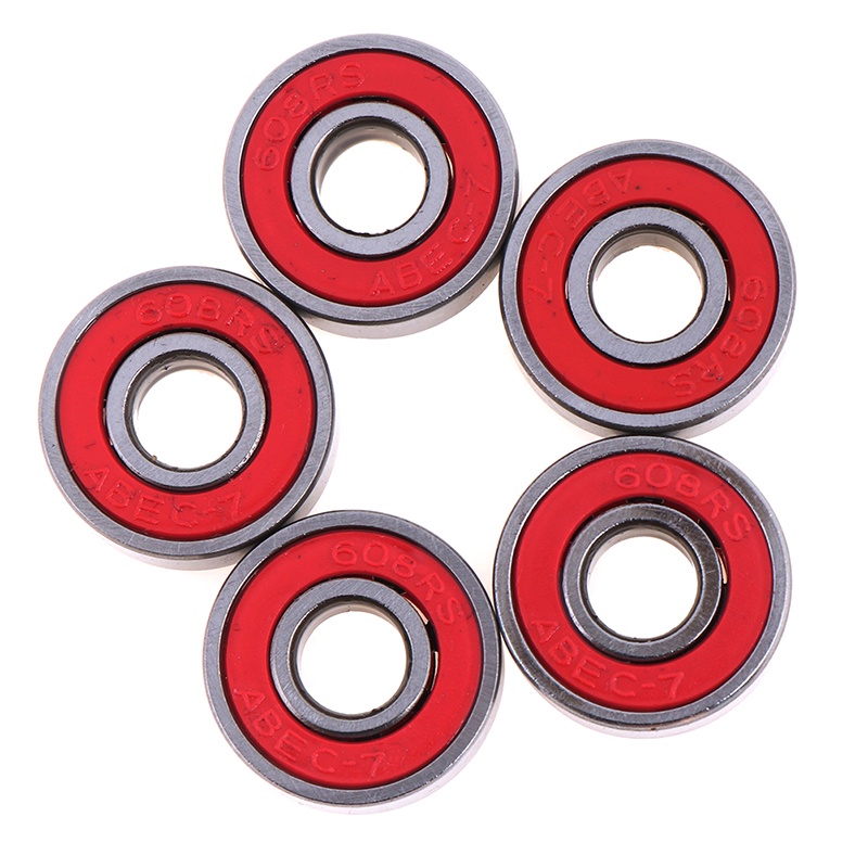 Bộ 5 Vòng Đệm 8x22x7mm ABEC-7 608RS Chất Lượng Cao