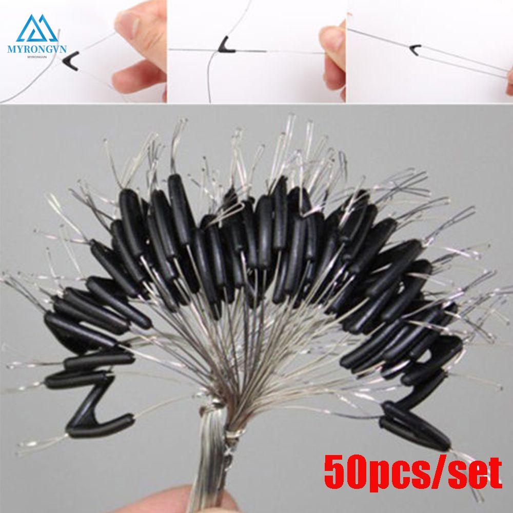 Set 50 dây nối câu cá hai móc xoay chuyên dụng chất lượng cao