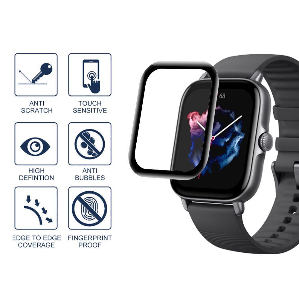 Set 2 Miếng Dán Viền Cong 3D Chuyên Dụng Cho Amazfit GTS 3