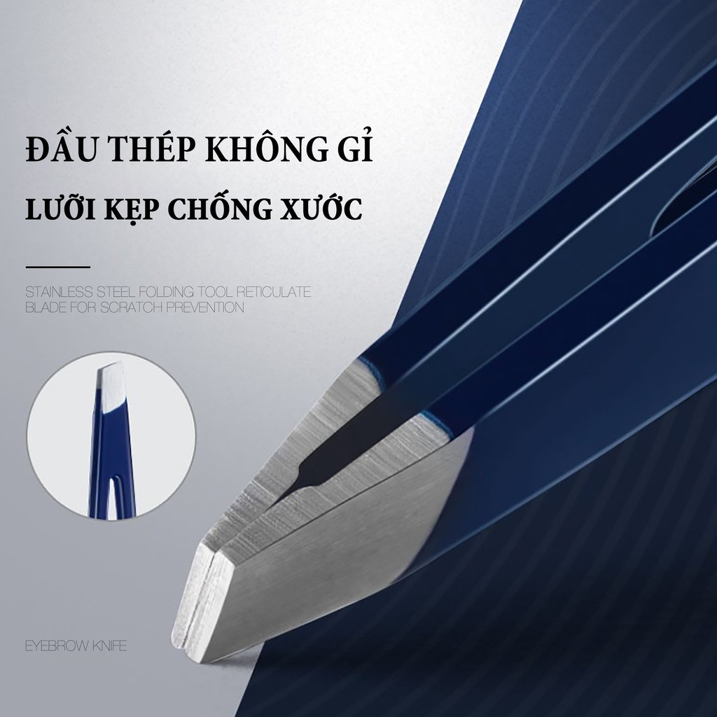 Nhíp Nhổ Lông Mày Kim Loại Cao Cấp BLUEMAN BM60