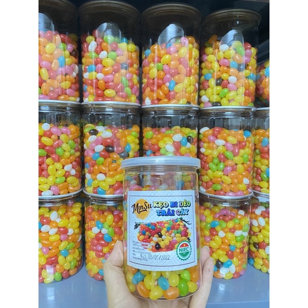 Kẹo bi dẻo trái cây hũ 500gram