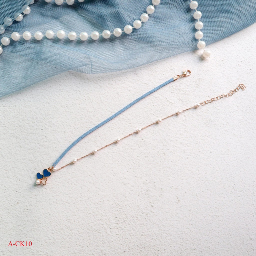Chocker xinh BST màu xanh dương A-ck07-12 Mayconner