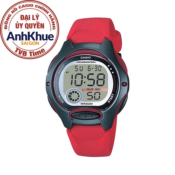 Đồng hồ nữ dây nhựa Casio chính hãng Anh Khuê LW-200-4AVDF (34mm)