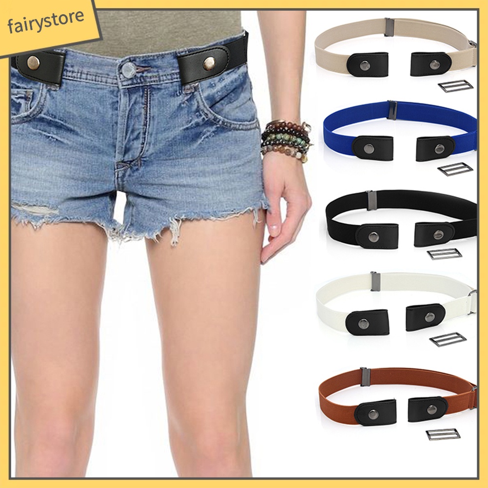 Thắt lưng da giả phối nút kim loại độc đáo thời trang