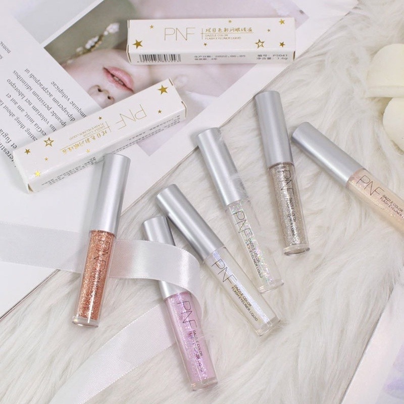 Phấn Mắt Dạng Lỏng 6 Màu Kim Cương Lấp Lánh Tự Nhiên Tinh Tế Làm Sáng Da Chống Nước Lâu Trôi