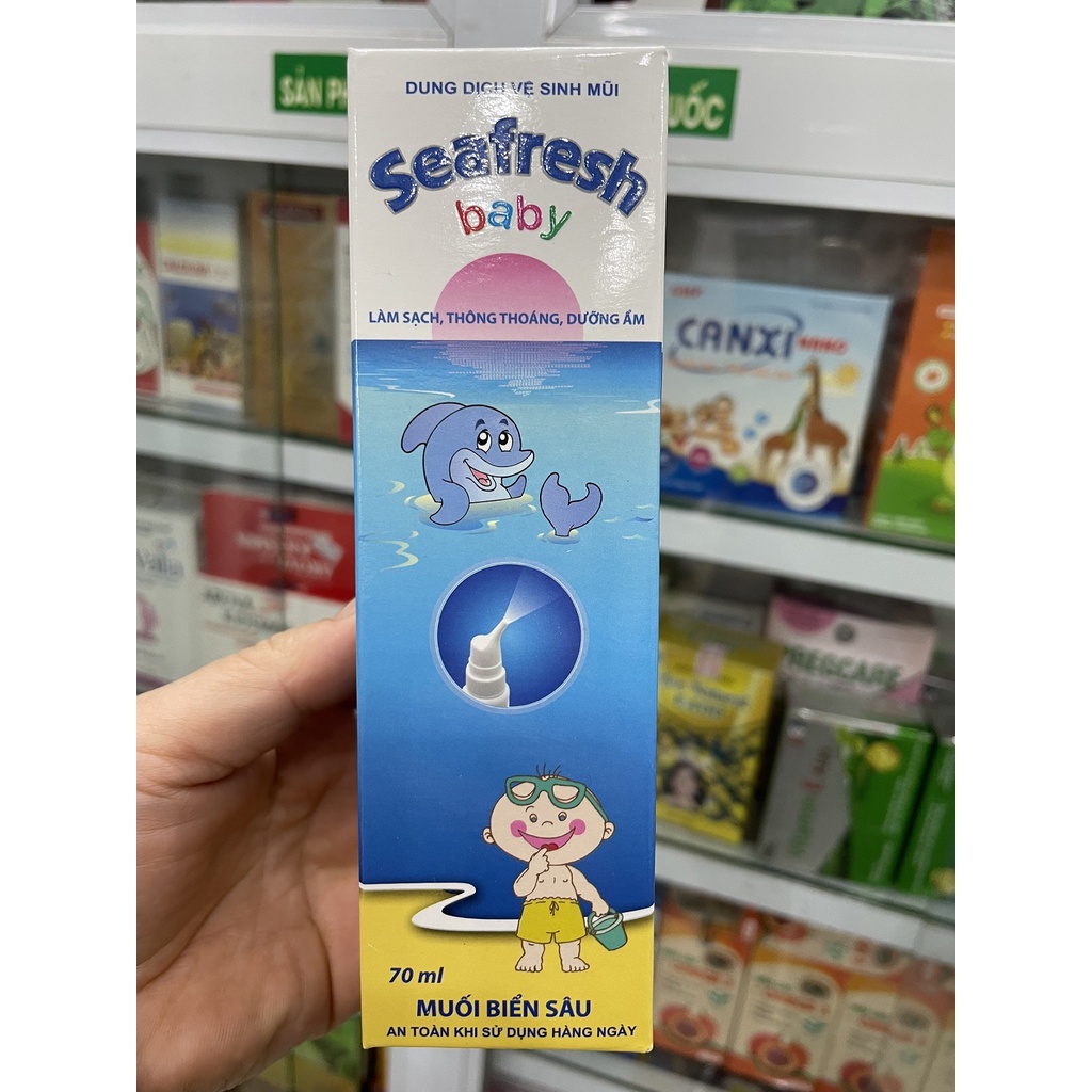 Nước muối biển sâu seafresh baby xịt mũi trẻ em
