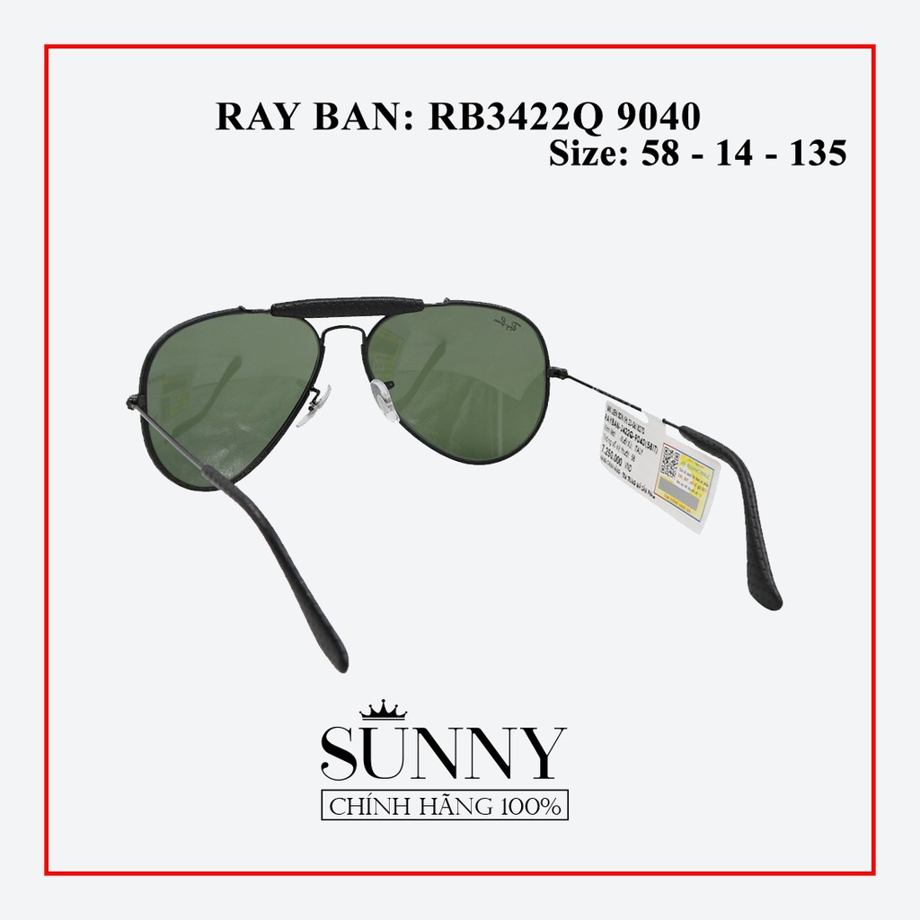 RB3422Q 9040 - Kính mát Rayban chính hãng , bảo hành toàn quốc, thiết kế dễ đeo bảo vệ mắt
