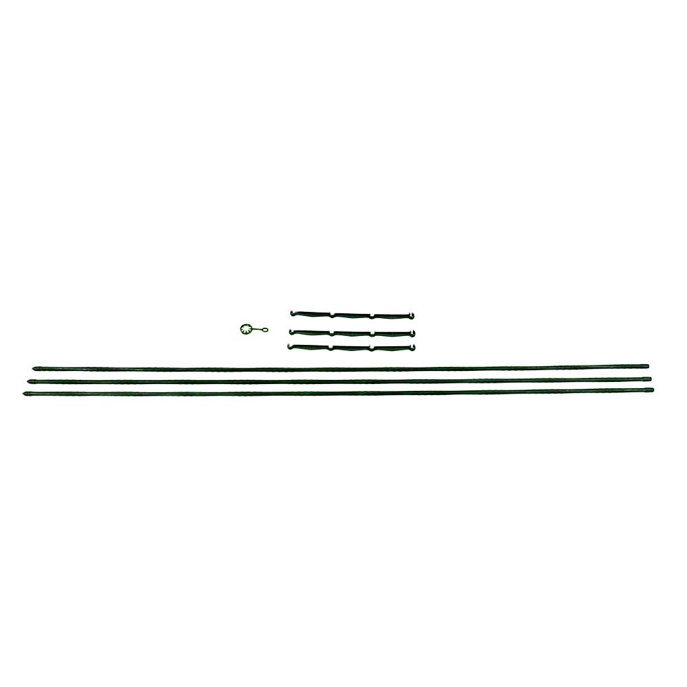 HomeBase SPRING Kệ để chậu cây 3 chân DGH702 bằng thép phủ PVC của Thái Lan W1.1xD1.1xH150cm màu xanh lá cây