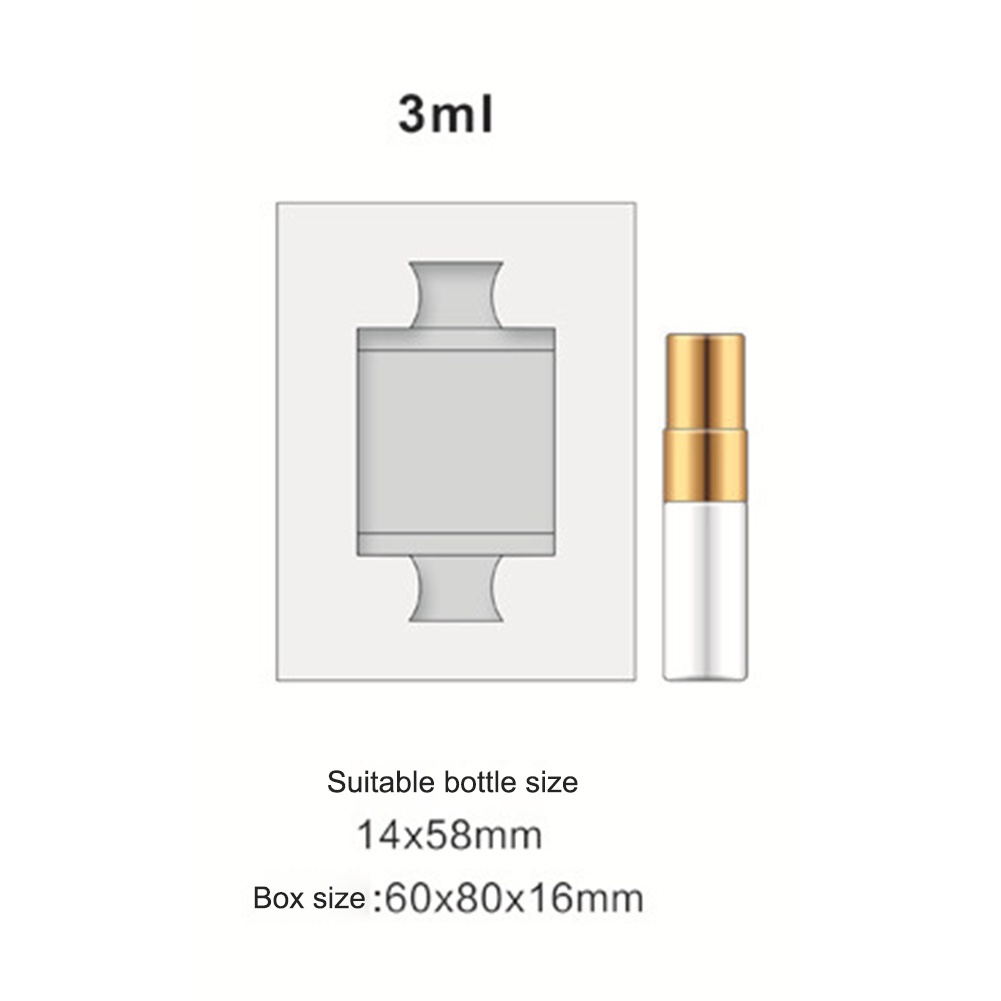 10pcs 3ML Black Box Empty Perfume Bottle Package Box Paper Boxes For Gift