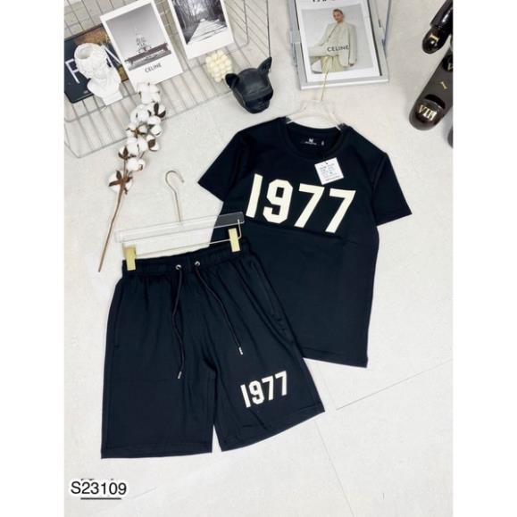 [FreeShip] Bộ Nam 1977 Chữ In Chất Cotton - Bộ Nam Cao Cấp
