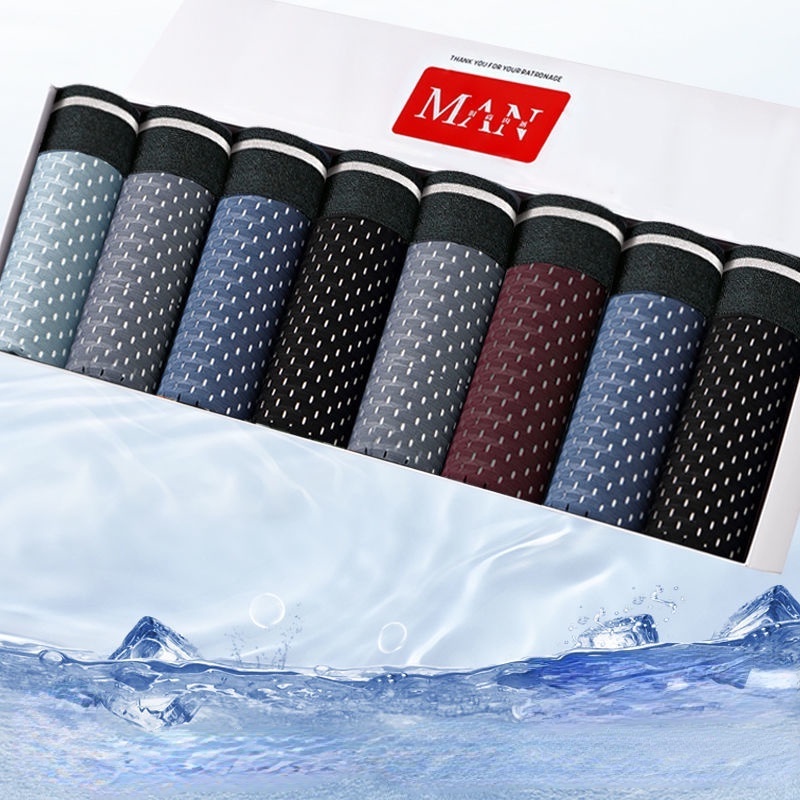 Quần lót nam dạng lưới thoáng khí màu sắc đơn giản size L-5XL