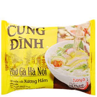 Phở ăn liền gà/bò Cung Đình Hà Nội với nước cốt xương hầm gói 68g