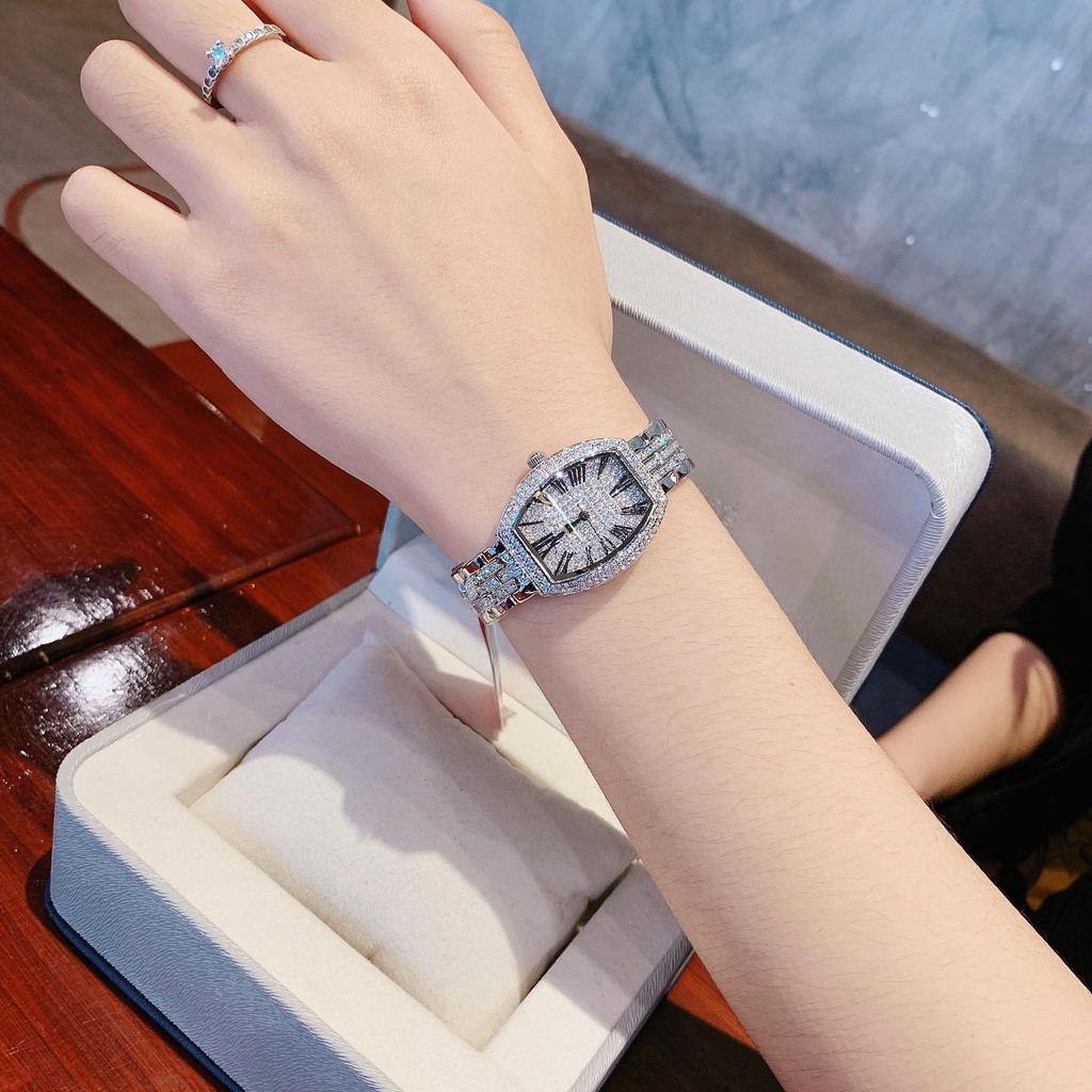 Đồng Hồ Nữ Davena Mặt La Mã Full Đá D61519