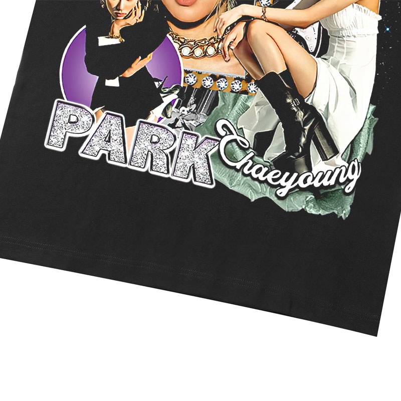 Áo Thun Vintage Thời Trang Đường Phố Rose 2 Tay Lỡ Unisex - Đen/Trắng Cổ Tròn | Blackwork