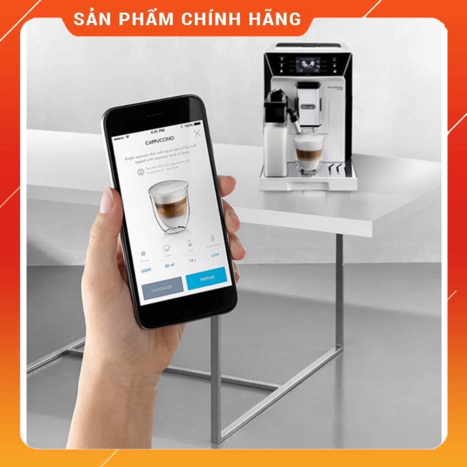 Máy Pha Cà Phê Tự Động DeLonghi PrimaDonna Class ECAM 556.55.W, Máy Pha Cafe, Espresso, Cappuccino, Nhập Đức, BH 12Tháng