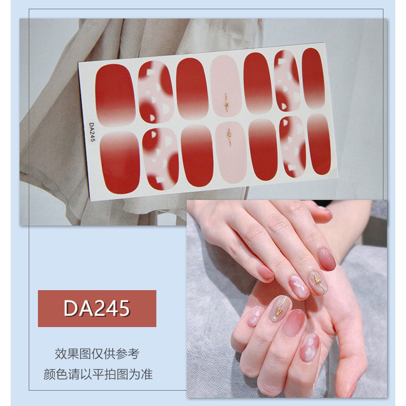Nhãn dán trang trí móng DA241-248 họa tiết hoạt hình 3D chống nước