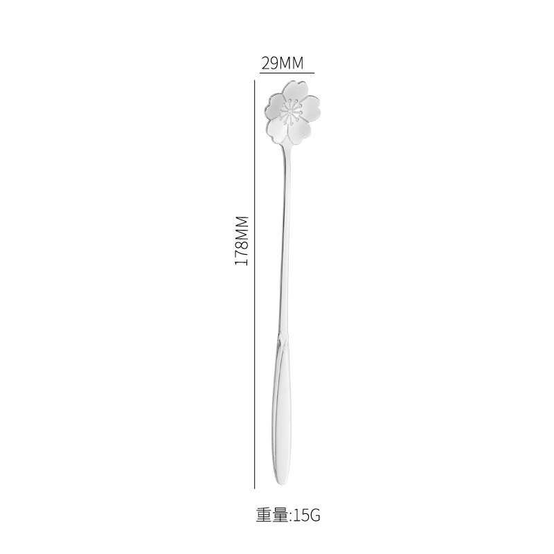 🔥 HÀNG HOT 🔥 Thìa cafe - Muỗng khuấy cafe HOA VÀNG  12.5 CM