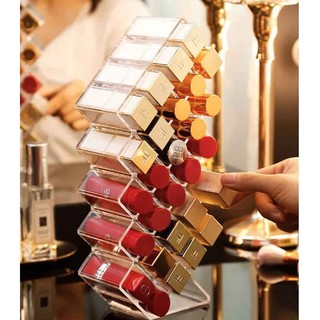 Khay đựng son hình tháp 28 ô nhựa mica cao cấp
