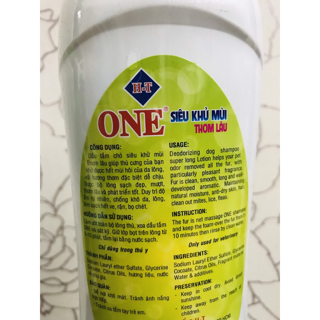 Sữa tắm chó mèo ONE dòng cao cấp: Siêu khử mùi thơm lâu, Siêu mượt, Siêu làm hết ghẻ-xà mâu, chó mèo con