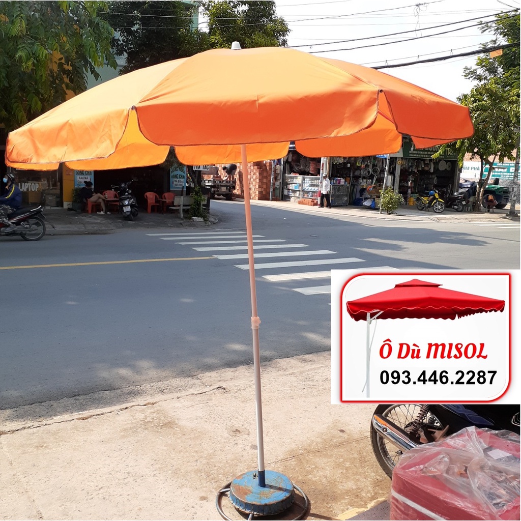 DÙ VẢI LỚN POLYESTER CHỐNG THẤM THÂN SƠN TĨNH ĐIỆN DÙ RỘNG 2M2 BAO GỒM CẢ ĐẾ