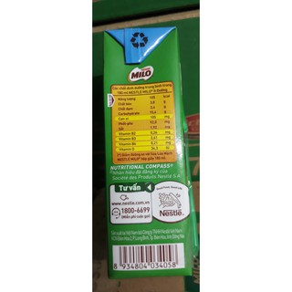 Thức uống lúa mạch ít đường Milo Active Go thùng 48 hộp 180ml