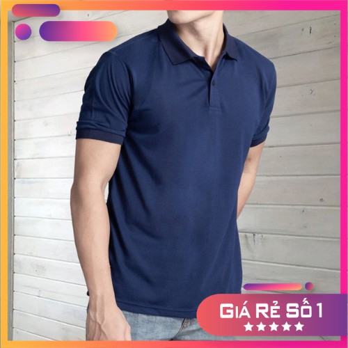 Áo Thun Polo Nam Cổ Bẻ (Xanh Đen) Hot Trend Mẫu Mới