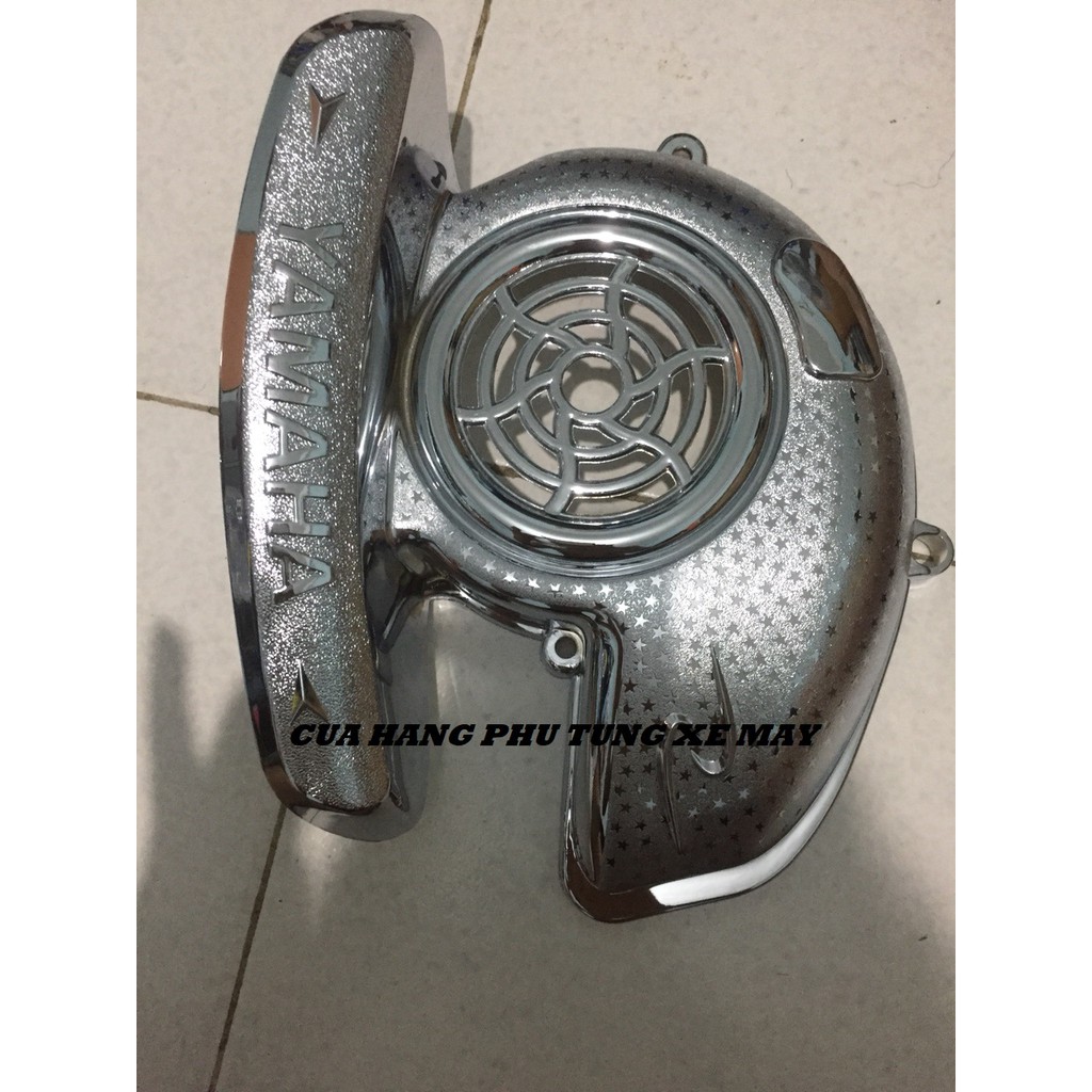 Combo 3 món Che Pô + Bầu e + Quạt gió cho xe Nozza Grande mạ Crom