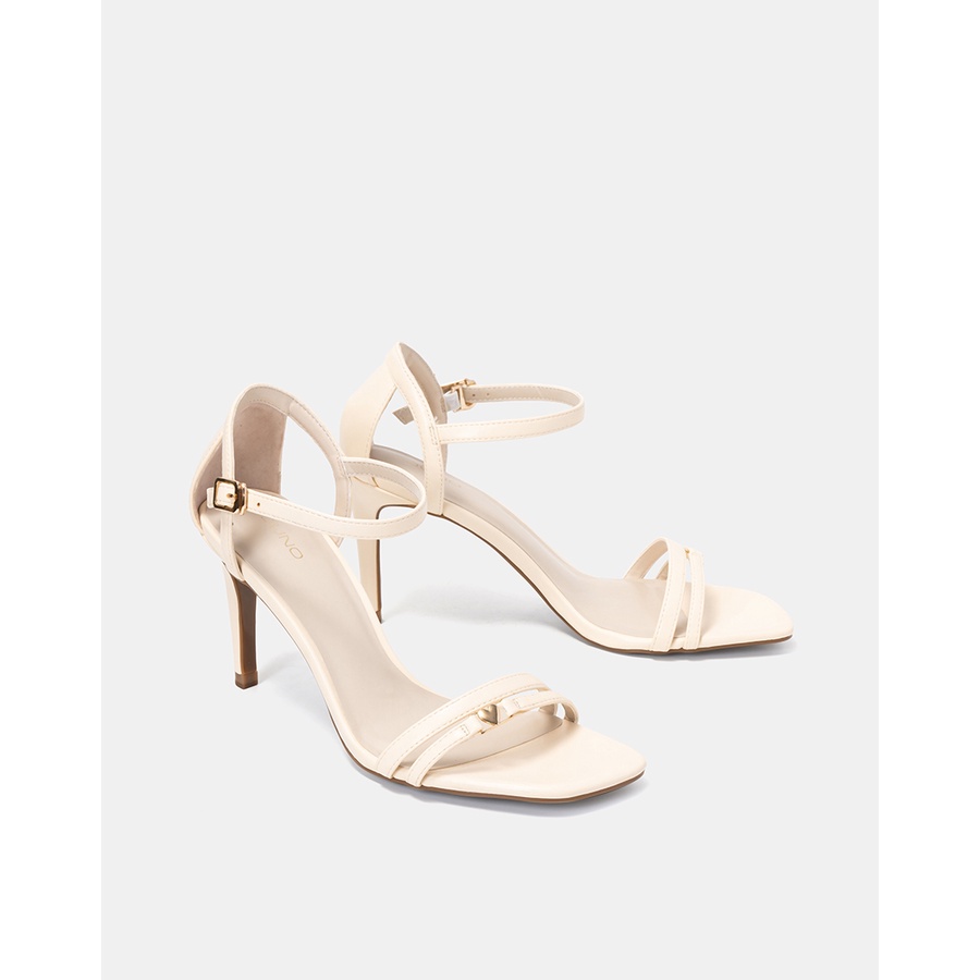 Giày Sandal JUNO Gót Thanh Trang Trí Khoá Trái Tim SD09105