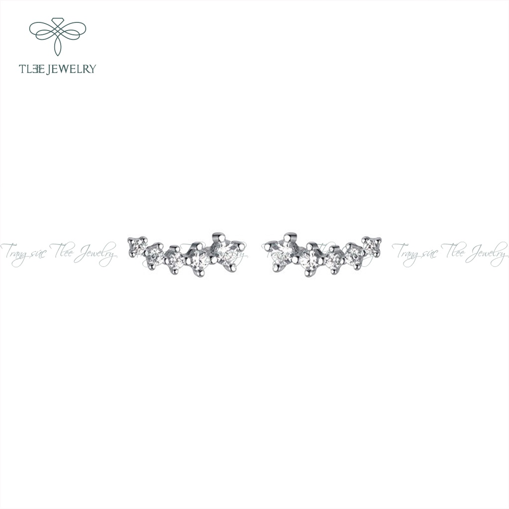 Khuyên tai bạc nữ TLEE sao băng lấp lánh NCJ B0100