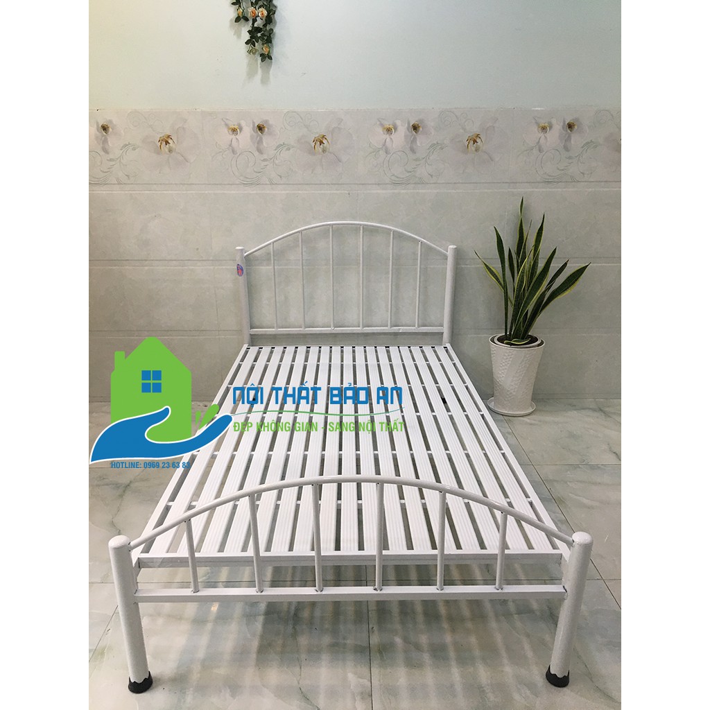 Giường sắt mỹ nghệ nhiều kích thước từ 1m đến 1m8 mẫu 04 - Bảo An | BigBuy360 - bigbuy360.vn