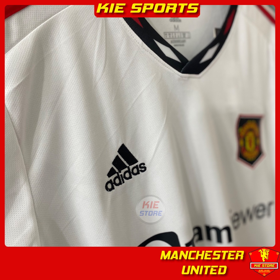 Set bộ thể thao quần áo bóng đá CLB Manchester United 2022 sân khách trắng phiên bản play / Bộ MU vải Thái cao cấp