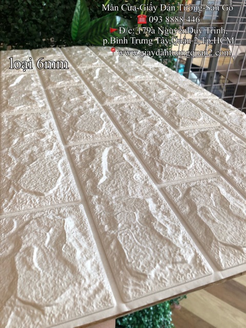 (Miền Nam) Xốp dán tường 3D loai 6mm loại đẹp | BigBuy360 - bigbuy360.vn