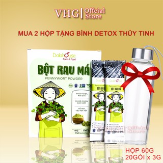 Bột Rau Má Nguyên Chất Sấy Lạnh - Thanh nhiệt, giải độc, mát gan, đánh bay mun, mờ thâm hiệu quả