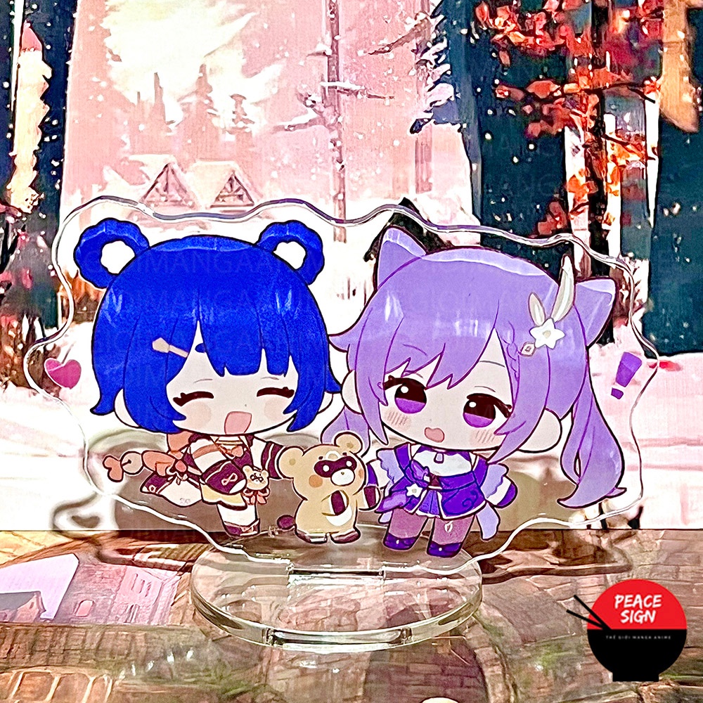 (CHIBI COUPLE) Mô hình Standee Mini GENSHIN IMPACT tượng acrylic standee game mica trang trí trưng bày